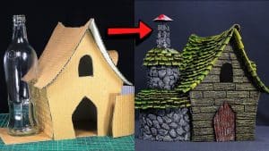 How To Make A DIY Witch House Using Cardboard