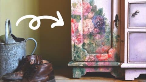 How to Use Paper Napkins as Decoupage Furniture Flip | DIY Joy Projects and Crafts Ideas