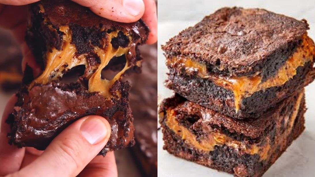 Incredibly Fudgy and Moist Caramel Brownies Recipe | DIY Joy Projects and Crafts Ideas