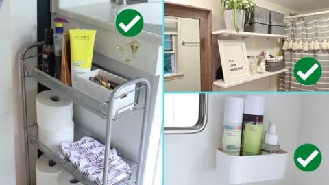 4 Smart Space-Saving Hacks For Small Bathrooms | DIY Joy Projects and Crafts Ideas