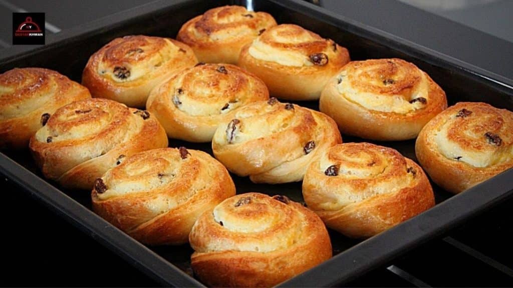 Soft and Fluffy Raisins Cream Cheese Roll