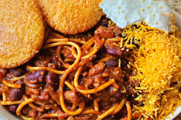 Super Easy Loaded Chili Spaghetti Recipe