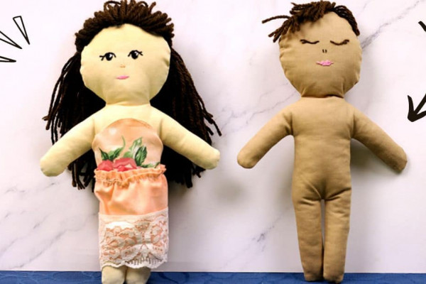 Super Easy Rag Doll With Hair Sewing Tutorial