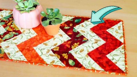 Chevron Table Runner Quilt For Fall | DIY Joy Projects and Crafts Ideas