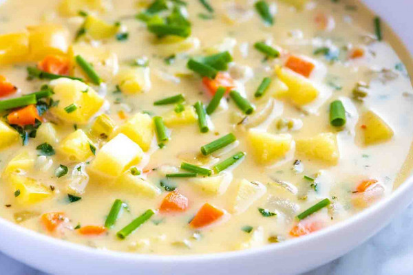 Creamy homemade potato soup recipe