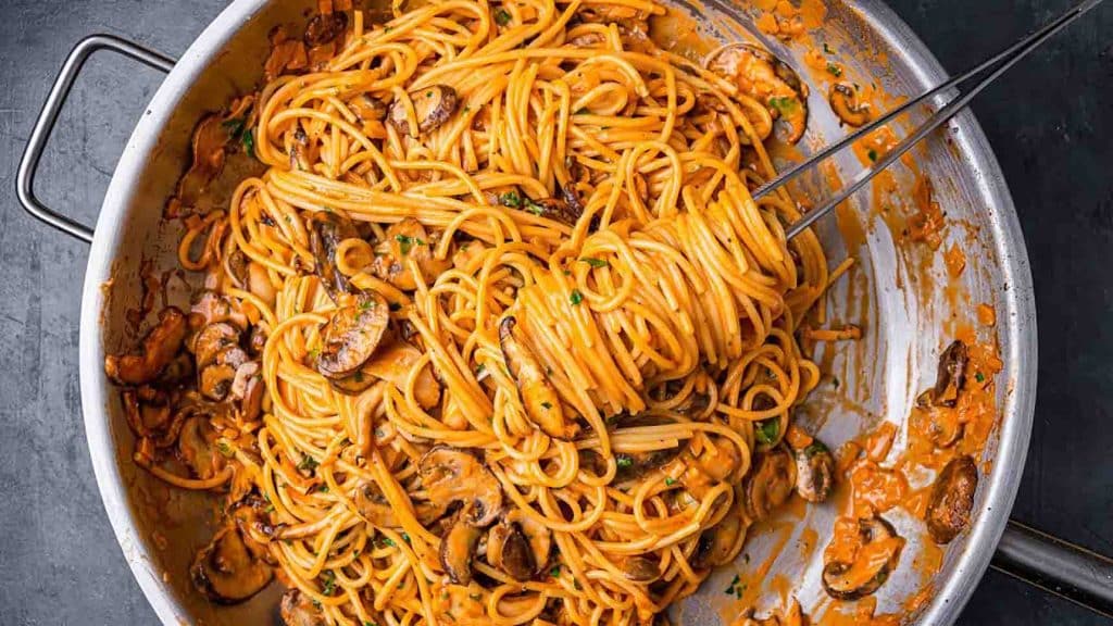Creamy mushroom pasta recipe