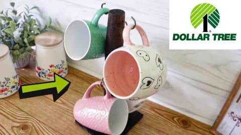 Dollar Tree DIY Mug Holder Tutorial | DIY Joy Projects and Crafts Ideas