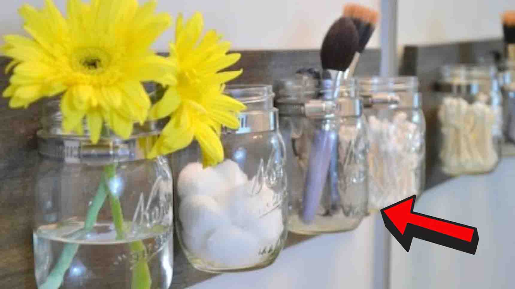 DIY Mason Jar Organizer Tutorial | DIY Joy Projects and Crafts Ideas