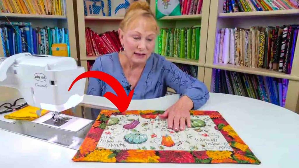 DIY fall placemat quilt tutorial