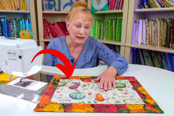 DIY fall placemat quilt tutorial