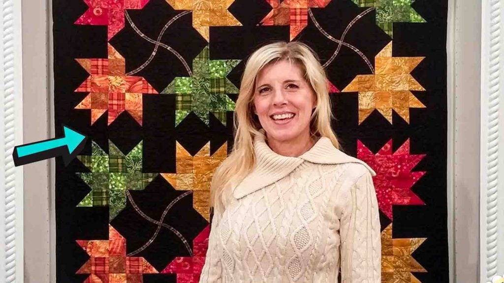 Falling leaves quilt block tutorial
