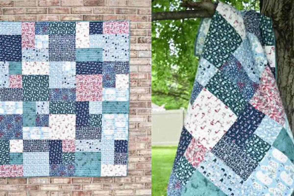 Fat quarter mixer quilt tutorial