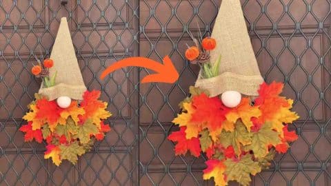 Gnome Wreath Decor For Fall Tutorial | DIY Joy Projects and Crafts Ideas