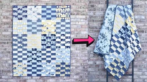 Jelly Roll 18 Patch Quilt Tutorial | DIY Joy Projects and Crafts Ideas