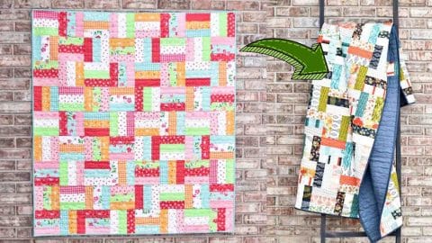 Jelly Roll Rail Fence Quilt Tutorial | DIY Joy Projects and Crafts Ideas