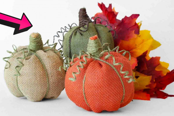 No-sew burlap pumpkins tutorial
