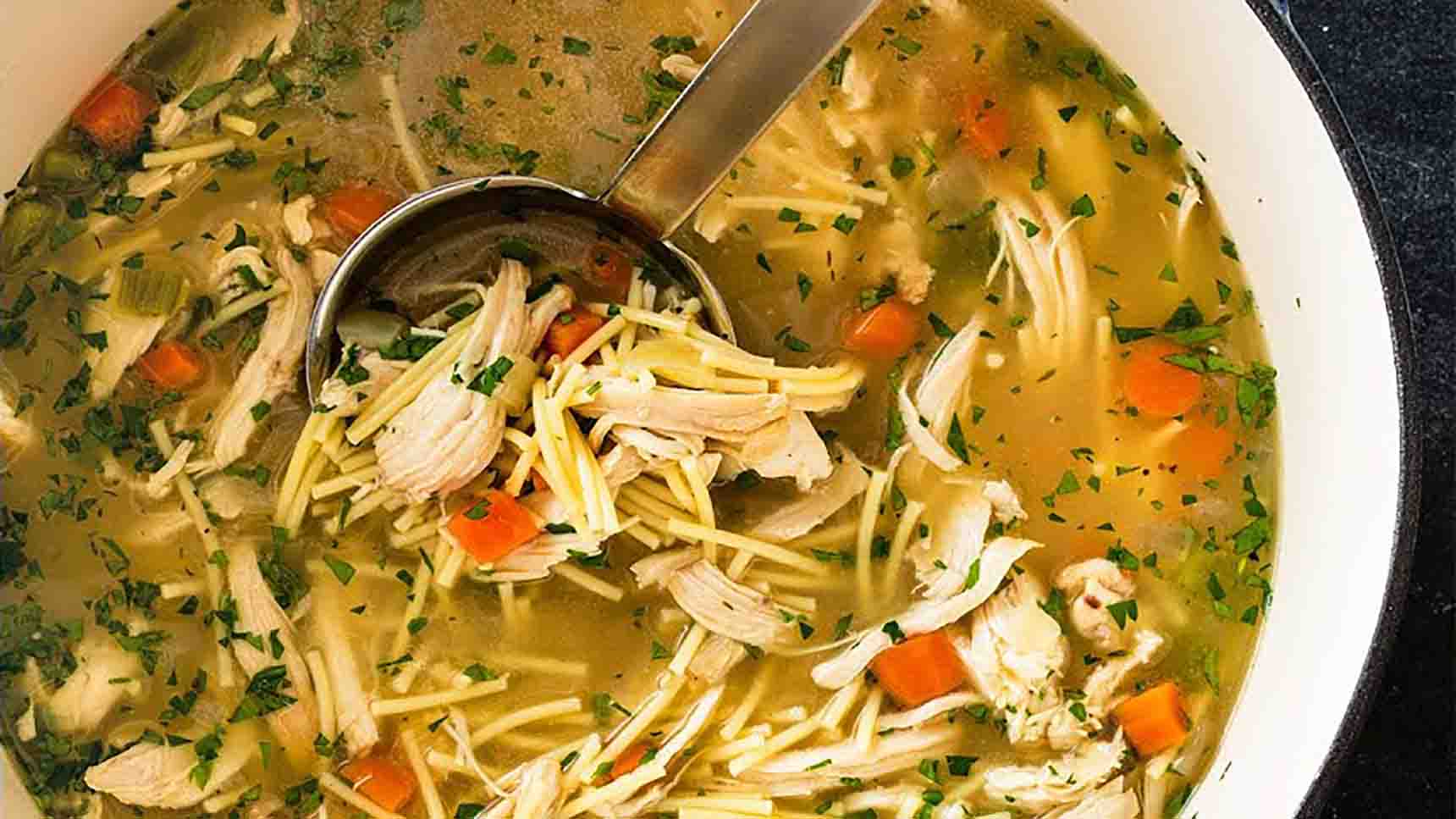 Homemade Chicken Noodle Soup [VIDEO] - The Recipe Rebel