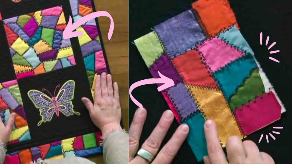 The deconstructed crazy quilt technique