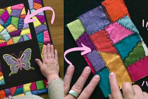 The deconstructed crazy quilt technique
