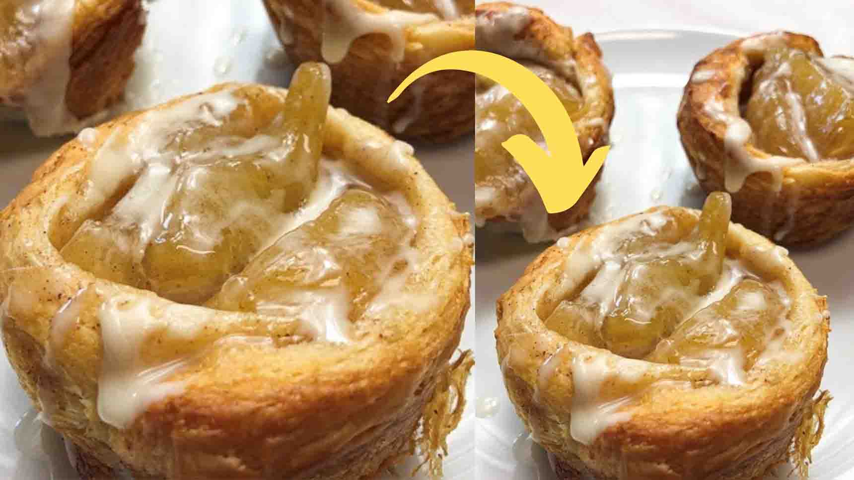 2-Ingredient Apple Pie Cinnamon Rolls | DIY Joy Projects and Crafts Ideas