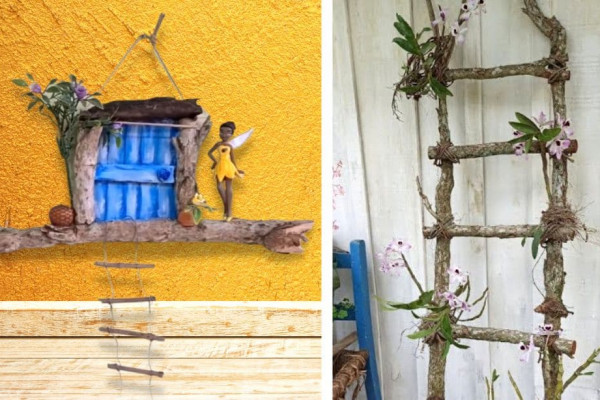 3 Dry Branches Rustic Decoration DIY
