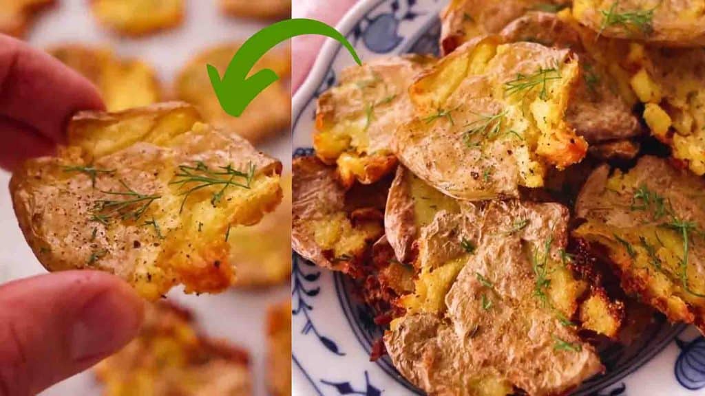 6-ingredient crispy smashed potatoes recipe