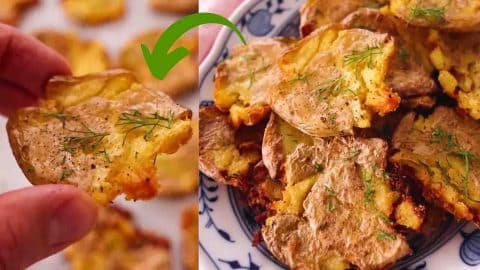 6-Ingredient Crispy Smashed Potatoes Recipe | DIY Joy Projects and Crafts Ideas