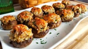 Cheesy Sausage Stuffed Mushrooms Recipe