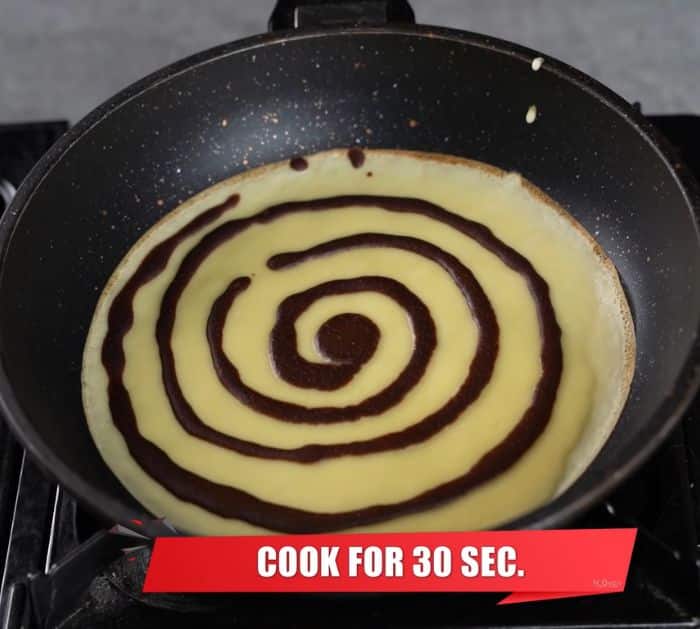Chocolate Swirl Pancake Recipe Instructions