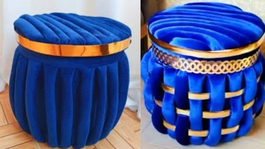 DIY Ottoman With Storage Using a Bucket