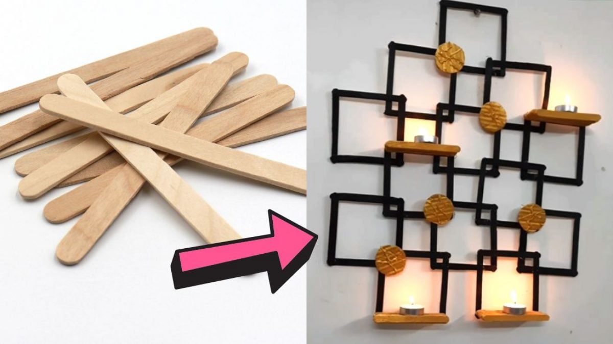 DIY - 5 Easy Ideas from Wooden Sticks - Wooden Stick Crafts - Home