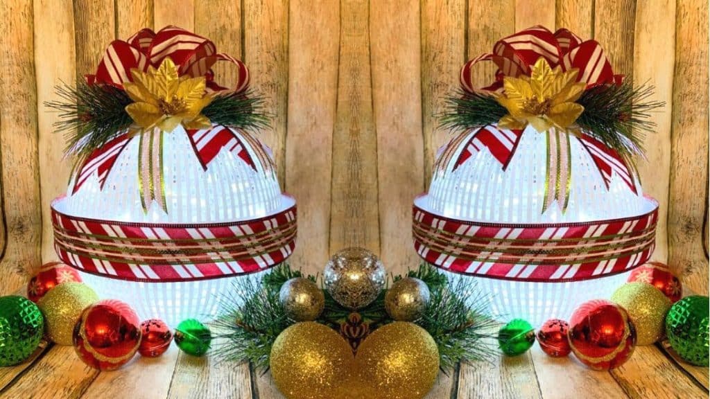 Dollar Tree Strainer Christmas Decoration