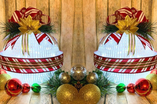 Dollar Tree Strainer Christmas Decoration