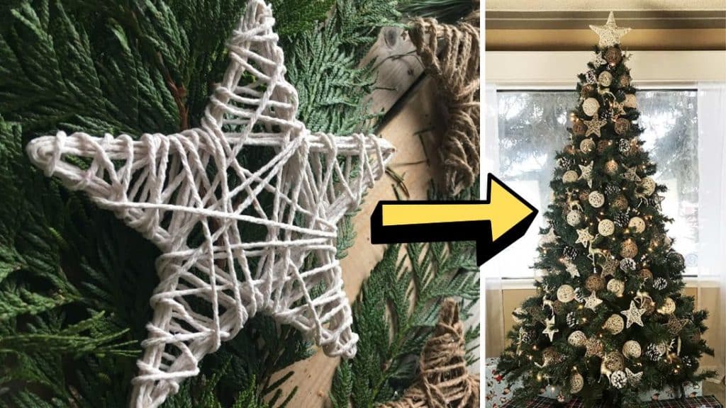 Easy DIY String Star Ornaments Tutorial