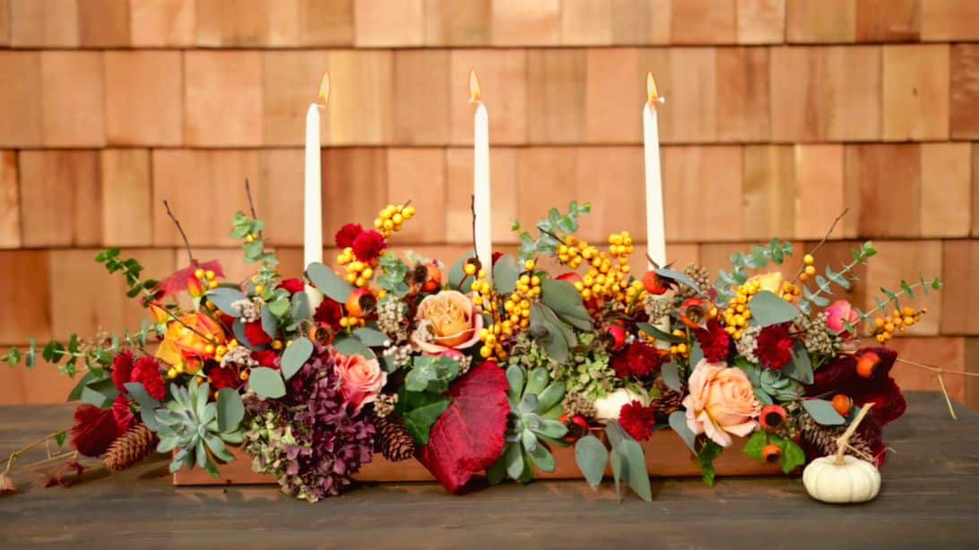 Easy DIY Thanksgiving Centerpiece Tutorial | DIY Joy Projects and Crafts Ideas