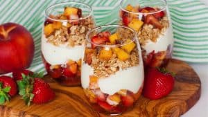 Easy Fruit & Granola Cups With Creamy Yogurt Recipe