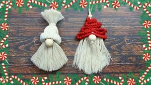 Easy Rope Christmas Gnomes DIY