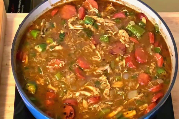 Easy Shrimp, Chicken & Sausage Gumbo Recipe
