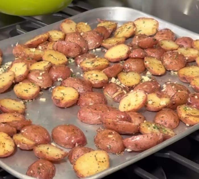 Easy To Make Garlic And Herb Roasted Potatoes