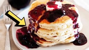 4-Ingredient Homemade Blueberry Pancake Syrup Recipe