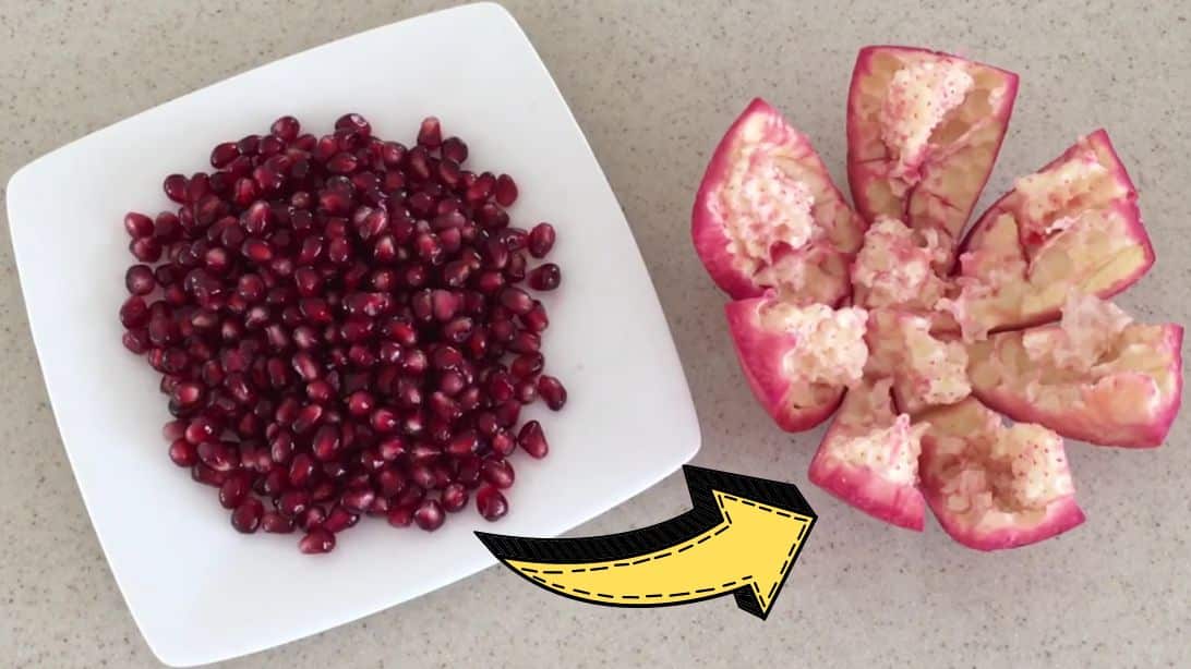 How To Deseed A Pomegranate In 1 minute | DIY Joy Projects and Crafts Ideas