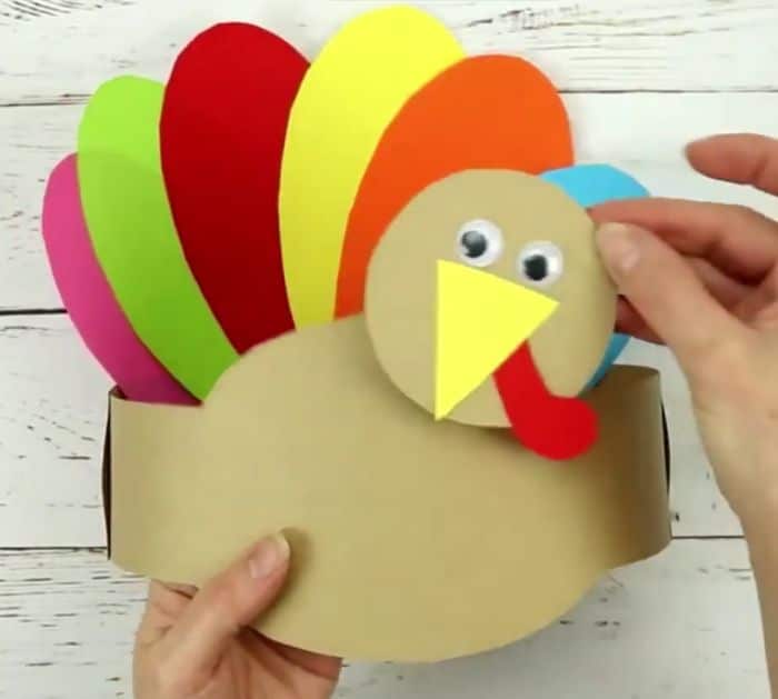 How To Make DIY Paper Thanksgiving Turkey Hat