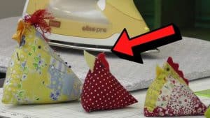 How To Sew A Chicken Pincushion Using Fabric Scraps