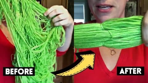 How To Untangle A Skein Of Yarn In 1 Minute | DIY Joy Projects and Crafts Ideas