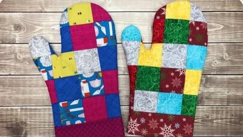 How to Sew Patchwork Oven Mittens | DIY Joy Projects and Crafts Ideas