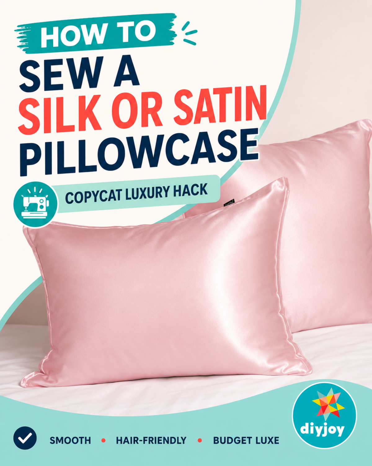 How to Sew a Silk or Satin Pillowcase