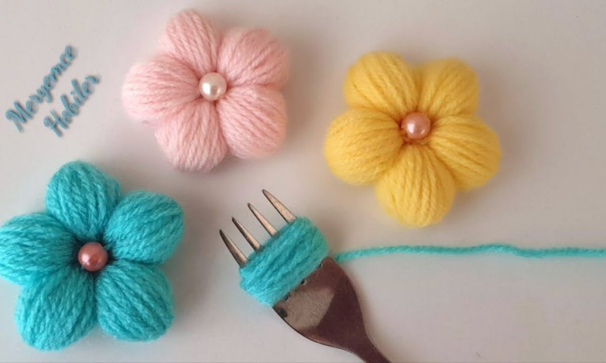 How to make shop a woolen flower