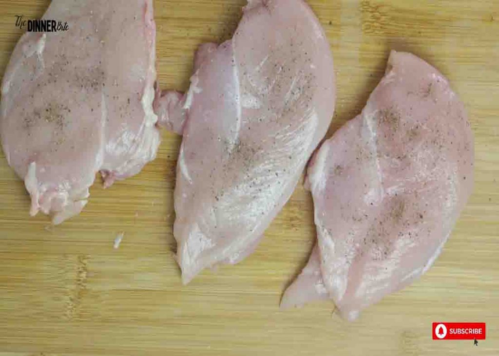 Seasoning the chicken breast before air frying