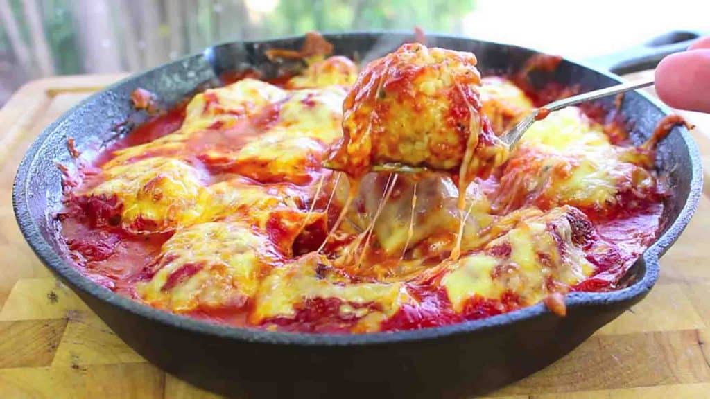 Chicken parmesan meatball recipe