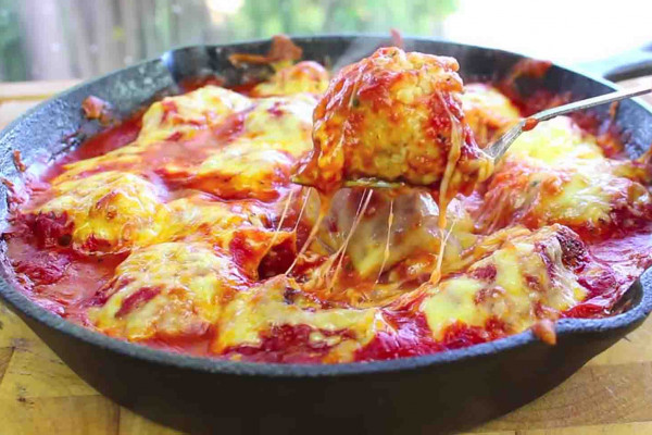 Chicken parmesan meatball recipe